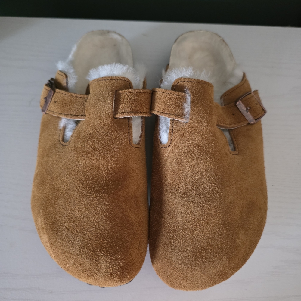 Birkenstock Boston Shearling Clogs - Mink